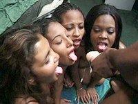 Munching down on sweet pussy these horny ebony lesbians get wet and hot - movie 10 - 7