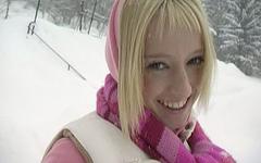 Eva is a snow teen join background