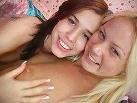 Naughty lesbian amateurs discover how much more fun a dildo can create - movie 6 - 7