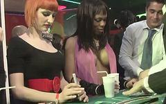 Watch Now - Sexy sluts let it all hang loose and get sexually wild on the casino tables