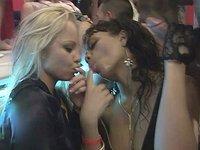 Cum guzzling horny sluts are everywhere in this intense group orgy video - movie 8 - 7