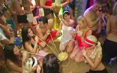 Watch Now - Lots of blonde and brunette hot blowjobs and group sex on the beach