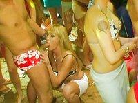 Lots of blonde and brunette hot blowjobs and group sex on the beach - movie 1 - 5