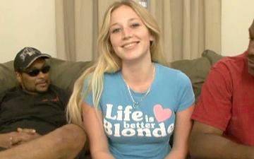 Télécharger Starla is a sweet blonde 18yo who gets wrecked by a black cock gang bang