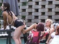  Ursula and her Horny Friends Are Getting Wet In The Backyard - movie 3 - 6