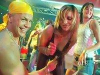 Blondes brunettes and redheads suck cock and pussy in group dance party - movie 6 - 7