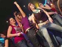 Lots of big boobs swinging and dirty cock sucking & sharing in group party - movie 5 - 3