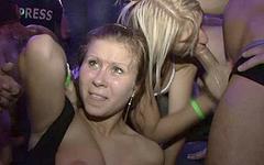 A group of girls at a hardcore party show off their big tits and suck cock - movie 8 - 4