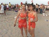 Latinas on the beach going crazy - movie 2 - 3