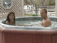 Lorie takes dick in the hot tub - bonus 1 - 4