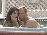 Lorie takes dick in the hot tub - bonus 1 - 5