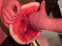 Guy fucks a watermelon at the Play Place - movie 6 - 6