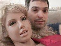 Realdoll Jenny Densuke in sex scene with a man - movie 1 - 3