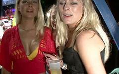 This limo of chicks show off their shaved pussies and get ready to party - movie 5 - 5