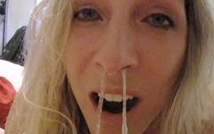 Marie Madison squirts cum out her nose - movie 1 - 7