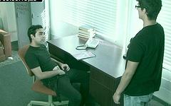 Amateur dudes caught on surveillance video as they suck and fuck at work - movie 2 - 3