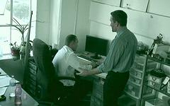 White collar daddies sucking and fucking in office surveillance video - movie 4 - 3