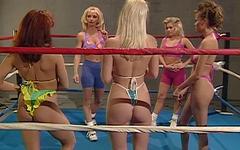 Sindee Coxx invites a team of sexy chicks to an all female wrestling match - movie 1 - 3