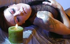 Chayse Evans and Claudia Valentine are hot candles join background