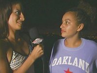 One sexy pornstar interviews another cute girl who cracks up laughing - bonus 9 - 4