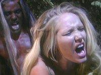 Kitty Marie enjoys a rough outdoor interracial fuck scene with hair pulling - movie 1 - 7