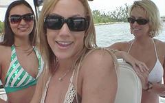 Watch Now - Four sexy girlfriends head out on a boat and wild passionate action ensues