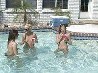 These girls are having a great time in the pool - movie 5 - 6