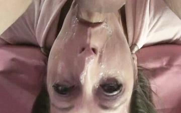 Herunterladen Marie madison is left with cum on her face after this deep throat blowjob