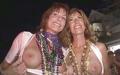 Horny Sluts Show Off Their Tits At This Group Outdoor Strip Party - movie 2 - 3