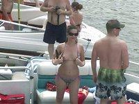 Party cove has a nudie party boat for group amateur softcore fun - movie 2 - 4