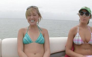 Download All the party girls show off their tits on the voyeur nudie party boat