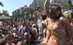 Amy has fun at the Spring Break Beach Party - movie 1 - 5