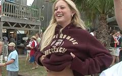 Ingrid has fun at the Spring Break Beach Party - movie 3 - 6