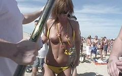 Chleo has fun at the Spring Break Beach Party - movie 5 - 6