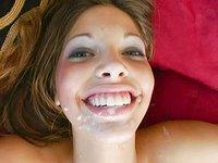 Morgan Dayne gets her face splattered with jizz after getting picked up - movie 3 - 7