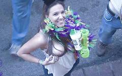 Mary flashes her tits during Mardi Gras festivities - movie 7 - 3