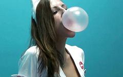 Marie Madison loves blowing bubbles - movie 7 - 6