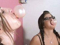 Marie Madison and Rachel Lynn Porter blow bubbles - movie 8 - 6