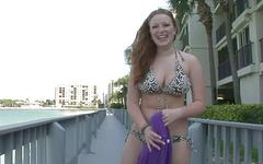 Kelsey shows off on the beach - movie 2 - 5