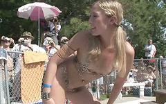 Watch Now - College girls, goth girls and strippers all compete in public for best nude