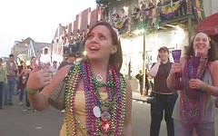 There is no upper age limit for these ladies who show tits and get beads - movie 6 - 4