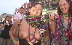 There is no upper age limit for these ladies who show tits and get beads - movie 6 - 5