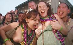 There is no upper age limit for these ladies who show tits and get beads - movie 6 - 7