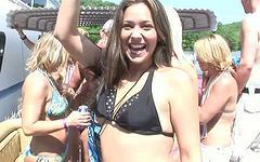 Half naked teen girls have some fun in the sun on this naked boat ride - movie 6 - 4