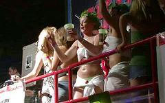 Amateurs do some stripping for fun while a whole crowd of people watch - movie 6 - 7