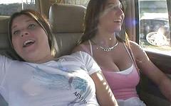 Lexi goes on a real adventure with her girlfriend in the car - movie 4 - 2