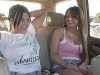 Lexi goes on a real adventure with her girlfriend in the car - movie 4 - 5