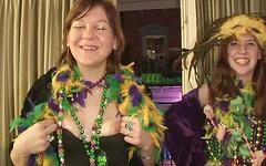 Carlitha never has a lame Mardi Gras join background