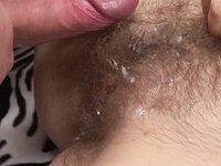 Lussy loves when guys cum in her light blonde fluff of pubic hair - movie 2 - 7