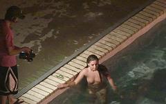 Kelly gets in the pool late at night - movie 8 - 3